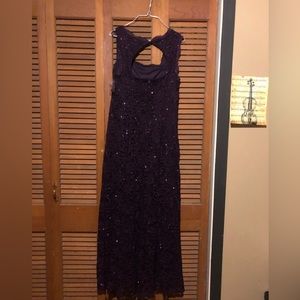 R&M Richards purple sparkly dress size 14